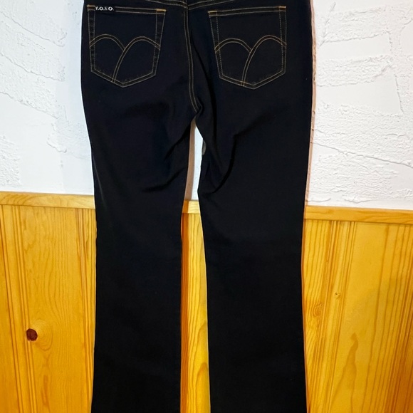 Vintage Y2K Y.O.Y.O. Black Abstract Design Jeans Sz-7 - Picture 5 of 11